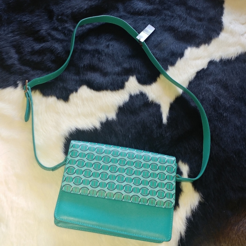 Davidoff | Turquoise Leather Crossbody Bag